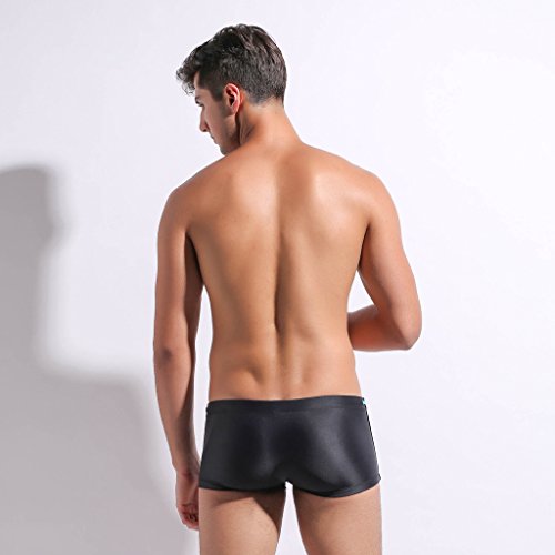 Men's Solid Swimwear Swim Trunks3