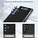 Slim Case for Samsung Galaxy S22 Ultra 5G, [Camera Lens Protector][Mag-Safe] Thin Metal Matte Silicone Soft Rubber S22 Ultra Phone Case, Magnetic Wireless Charging Cover for Samsung S22 Ultra (Black)