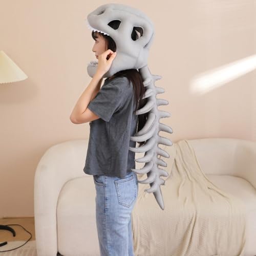 Coiffe squelette de dinosaure originale pour cosplay et spectacles - 6