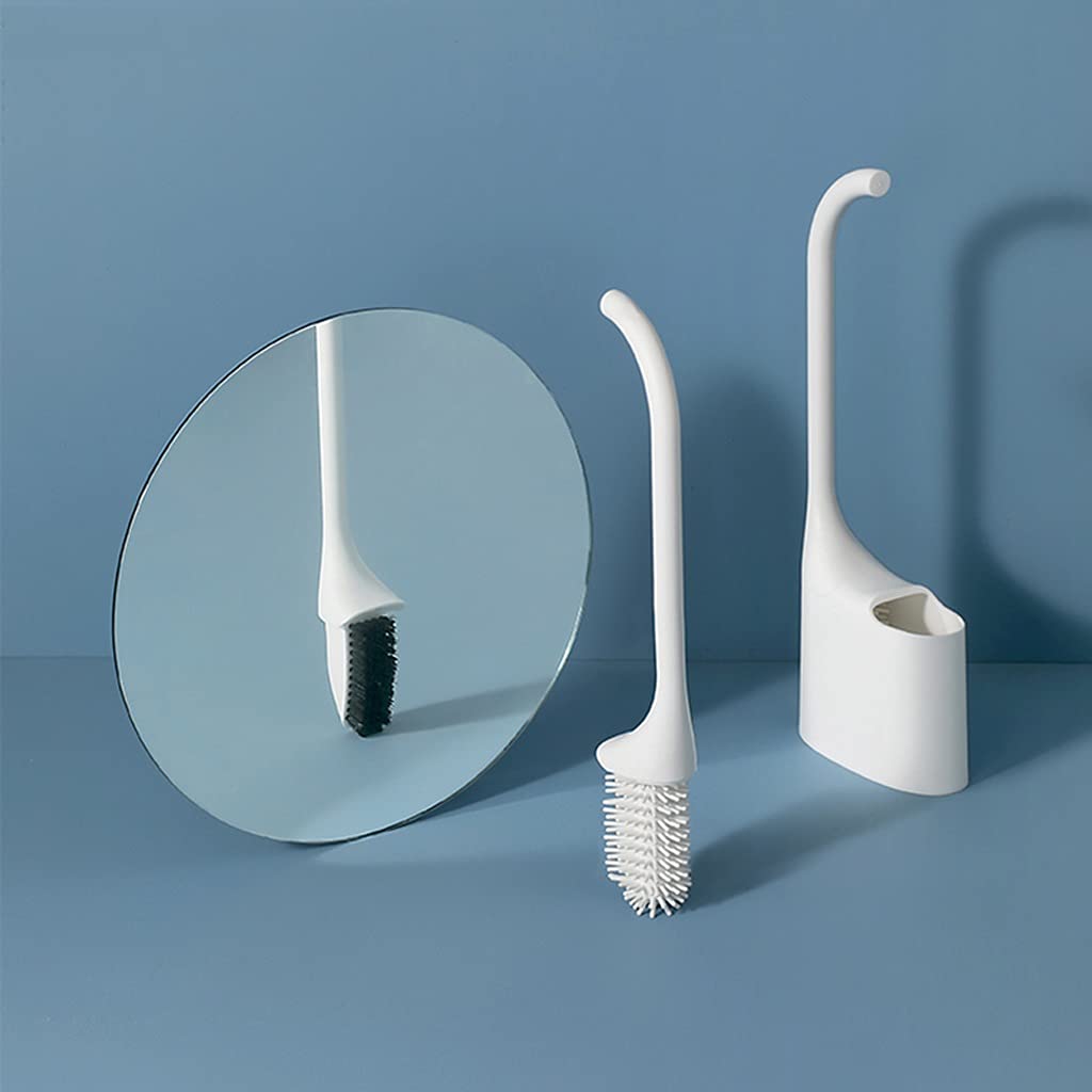 Set di spazzole TET morbide in Nylon e Lana con Immagine speculare, Senza vicoli ciechi, Accessori per Il Bagno di casa, Strumento di Pulizia (Blu Bianco)