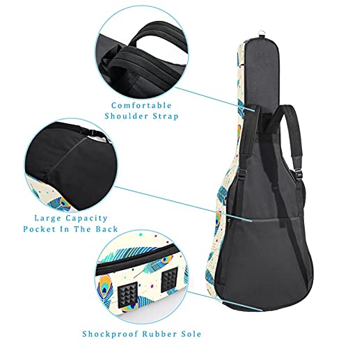 Housse de guitare acoustique antichoc sac à dos folk classique - 3