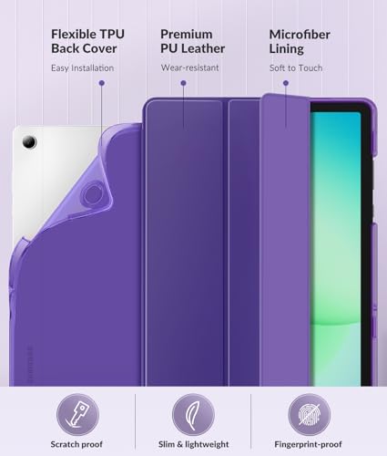 Image of MoKo Case for Samsung Galaxy Tab A11+ Plus 11 inch 2025, Deep Purple