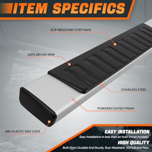 Barras laterales aluminio 6 pulg compatibles Toyota Tundra miniatura 2
