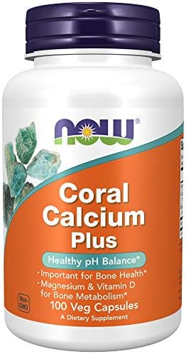 NOW Supplements, Coral Calcium Plus, Bone Health*, Healthy pH Balance*, 100 Veg Capsules