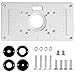 Router Table Insert Plate 23 x 11,7 x 1,5 cm, aluminiowa płyta do routera, płyta drewniana, do milingu i podcinania