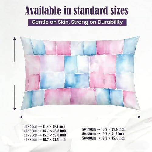 Taie d'oreiller décorative moderne imperméable rose 40x80 en velours