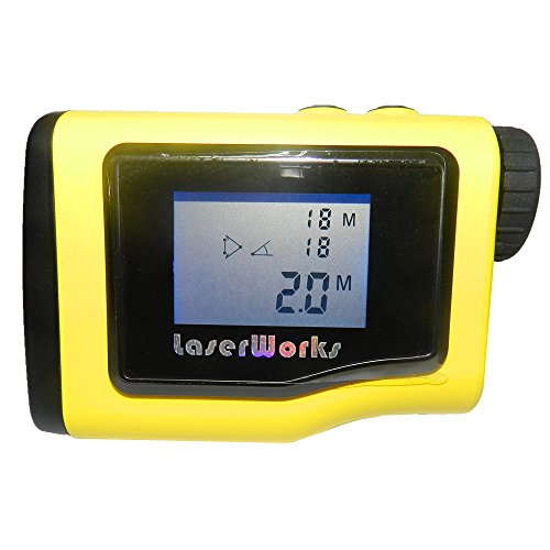 LaserWorks Rangefinder 1000 Yards + 0.5Y With LCD Height Measurement