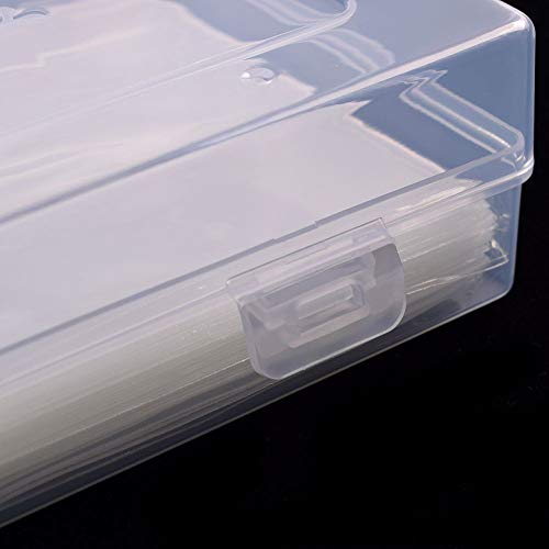 YASUOA 100 Pieces Clear Paper Money Holder with Storage Case, Bill Protector Slab Holder, Album Banknotes Currency Collection Sleeves Protector Bag