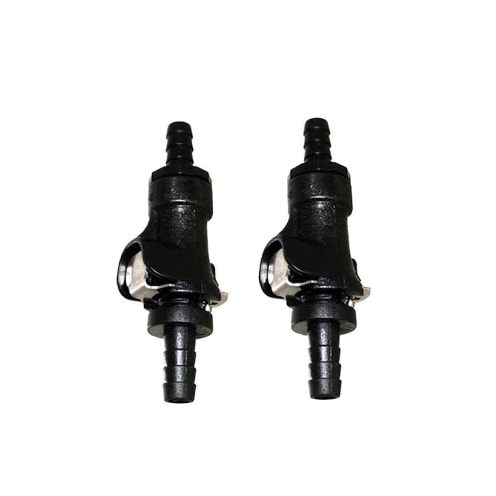 Gbwepbqxm 2Pcs Fuel Line Quick Release Disconnect Coupling 5/16 Inch Single Shut Off Compatible With Motorcycle Atv(2Pcs)