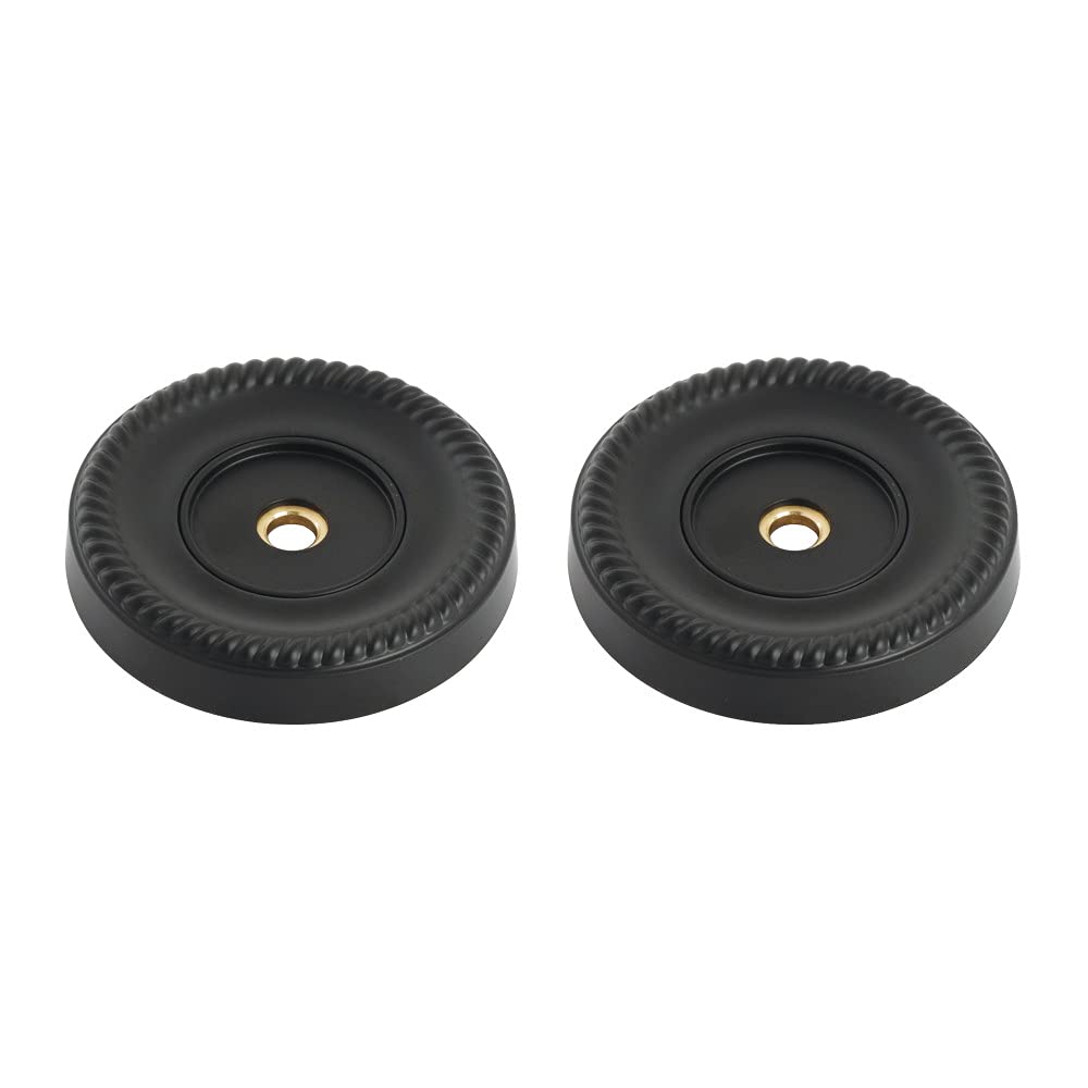 Rosace de finition haut de gamme Kingston Brass DRF914120 noir mat 1-1/4"