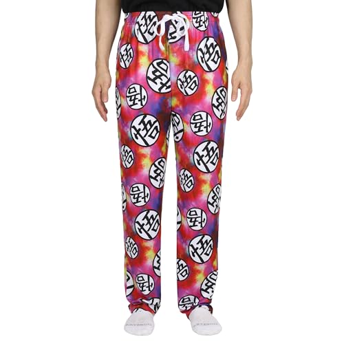 Dragon Ball Z Men's Goku Symbol King Kai Training Adult Lounge Pajama Pants4