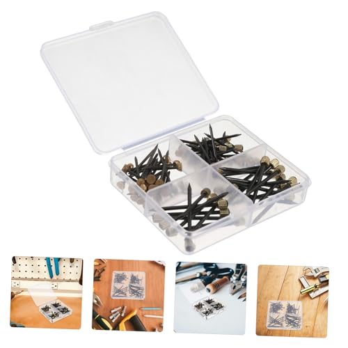 Image of HOMSFOU 1Set Picture Hanging Nails Throughheart Design for Secure Frame Fastening Versatile Decorative Hardware for Various Picture Frames and Photos