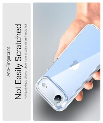 Image of WOW IMAGINE Crystal Clear Transparent Back Case Cover for iPhone 17 Air | Full Device & Camera Protection Shockproof TPU | Flexible Silicone Back Cover Case - Transparent