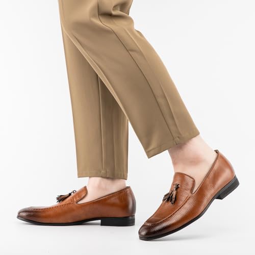 Image of JITAI Men's Lindford Moc Toe Bit Slip-on Penny Loafer Party Shoes