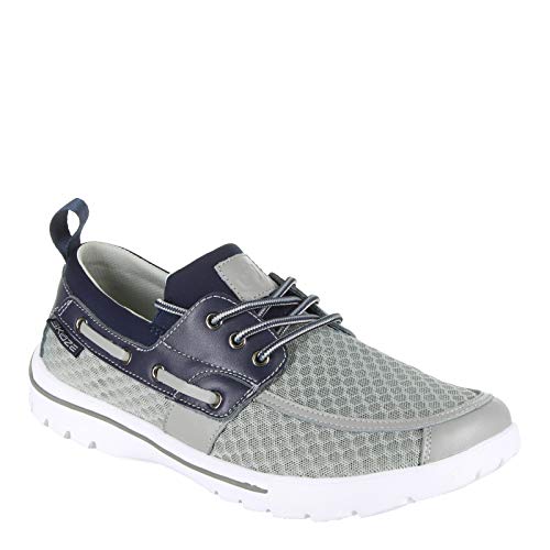 Men's Skuze, Del Marina - Stretch Fit Boat Shoe Grey Navy