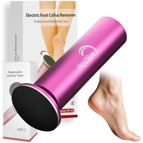 HayZBao Electric Foot Callus Remover with Sandpaper Discs Cover