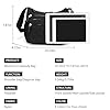 XUDREZ Women's Crossbody Bag,Waterproof Purses and Shoulder Handbags Multi Pocket Messenger Bags (Black) #5