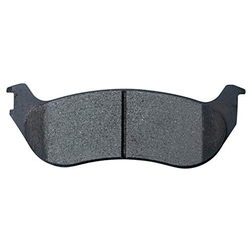 Image of TRQ Rear Brake Pad and Rotor Set Ceramic Parking Brake Shoe Compatible with 2002-2005 Ford Explorer Mountaineer