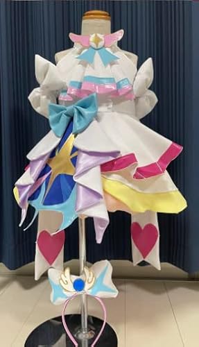 ひろがるスカイ！プリキュア 虹ヶ丘ましろ／キュアプリズム コスプレ衣装+カチューシャ（ウィッグ，靴，道具追加可） cosplay 二次会 演出ハロウィン かくさん お盆 プレゼント 祭り 祝日贈り物 コスチューム クリスマス イベント パーティー 文化祭/舞台/日常装/ハロウイーン衣装/仮装/変装