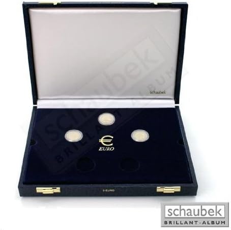 Schaubek Münzkassette für 2-Euro-Münzen in Dosen, 1921/30