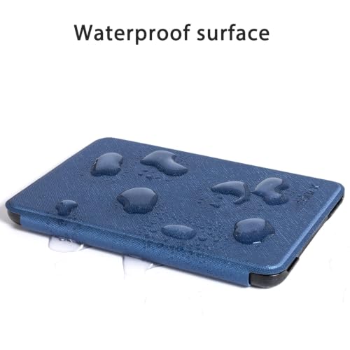 Image of CoBak Case for All New 6 Inch E-Reader 2024 and 2022 (11 Generation) - PU Leather Smart Cover, Auto Sleep and Wake, not Compatible with Kobo Clara and Ocean,Deep Blue