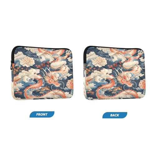 Funda para portátil 13-14 pulgadas Japón Dragons impermeable y resistente miniatura 2