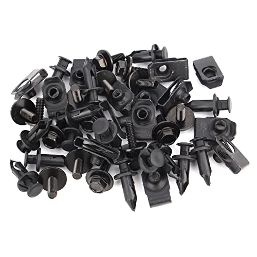 Carbbia 45Pcs Universal Engine Under Cover Splash Shield Guard Body Bolts Bumper Fender Liner Push Retainer Fastener Rivet Clips Compatible With Most Brand Of Vehicles #TOP4