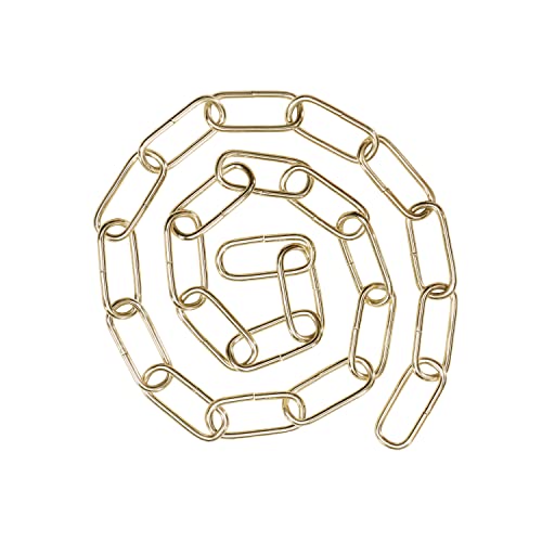 Image of Aspen Creative Warm Brass, 21120-13-1, Steel 3 Feet Heavy Duty Chain for Hanging Fixture /Swag Light /Plants, 10 Gauge