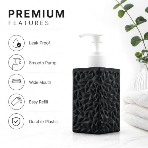 Image of Markwell Liquid Soap Dispenser |Plastic Abs| Bottle for Kitchen|Soap DispeBathroom Sanitizer, Lotion, Shampoo Dispenser | Plastic Handwashnser for Wash Basin |Bathroom (Multi Color)(Pack of 1)