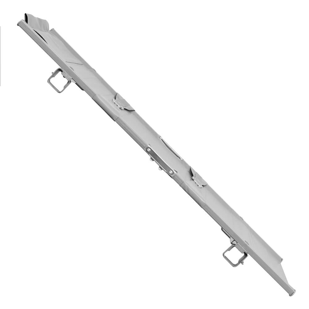 Krankentrage Modell B, DIN 13024, 2 x klappbar, Aluminium, 230 x 56 x 14 cm aus Kunststoff, Aluminium, Stahl, Art.-Nr. 50662 | Rettungstrage | Krankenliege | Transportliege