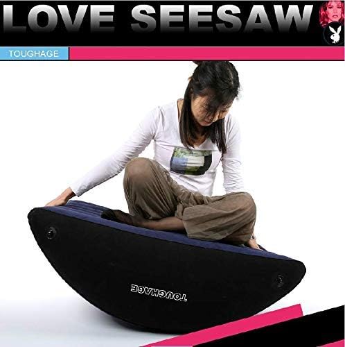 PF3209 Blue Fan-Shaped Inflatable Rocking Rubber Body pad, PVC, Nylon, can be Used to Support Sleeping on The Back