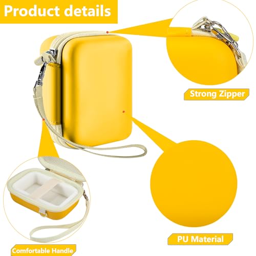 Housse de protection pour appareil photo numérique EUXOR QUNVAL étui jaune - 4
