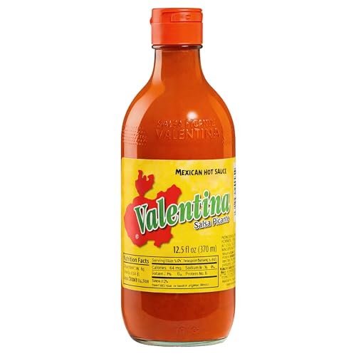 Salsa Picante Valentina Amarilla – Salsa Mexicana de Chile Tradicional – Hot Sauce Mexicana para Tacos, Nachos, Patatas, Frutas y Mariscos - Distribuido por Laborawi (370ml)