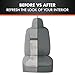 Motor Trend Premium Leatherette Car Seat Covers - Gray PU Leather