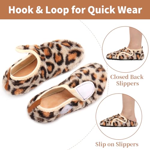 Image of Ibeauti Women Mens House Slippers Lightweight Comfy Barefoot Slipper Socks Rubber Sole House Shoes for Indoor /Outdoor Bedroom Travel