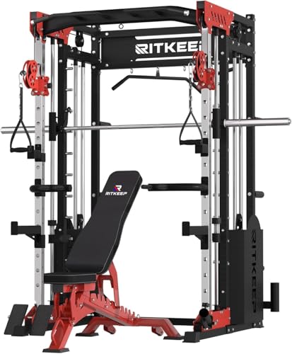 RitKeep 6-in-1 Home Gym Smith Machine