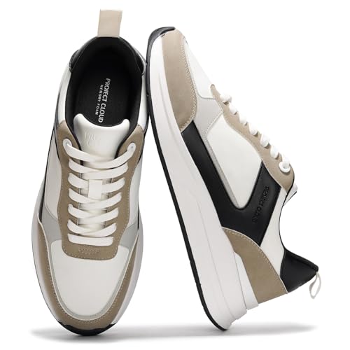 Project Cloud Mens Shoes – Memory Foam Insole Walking Shoes for Men – Comfortable Non Slip Mens Sneakers - Lightweight Casual Sneakers for Men – Stylish Everyday Footwear (Kurt)