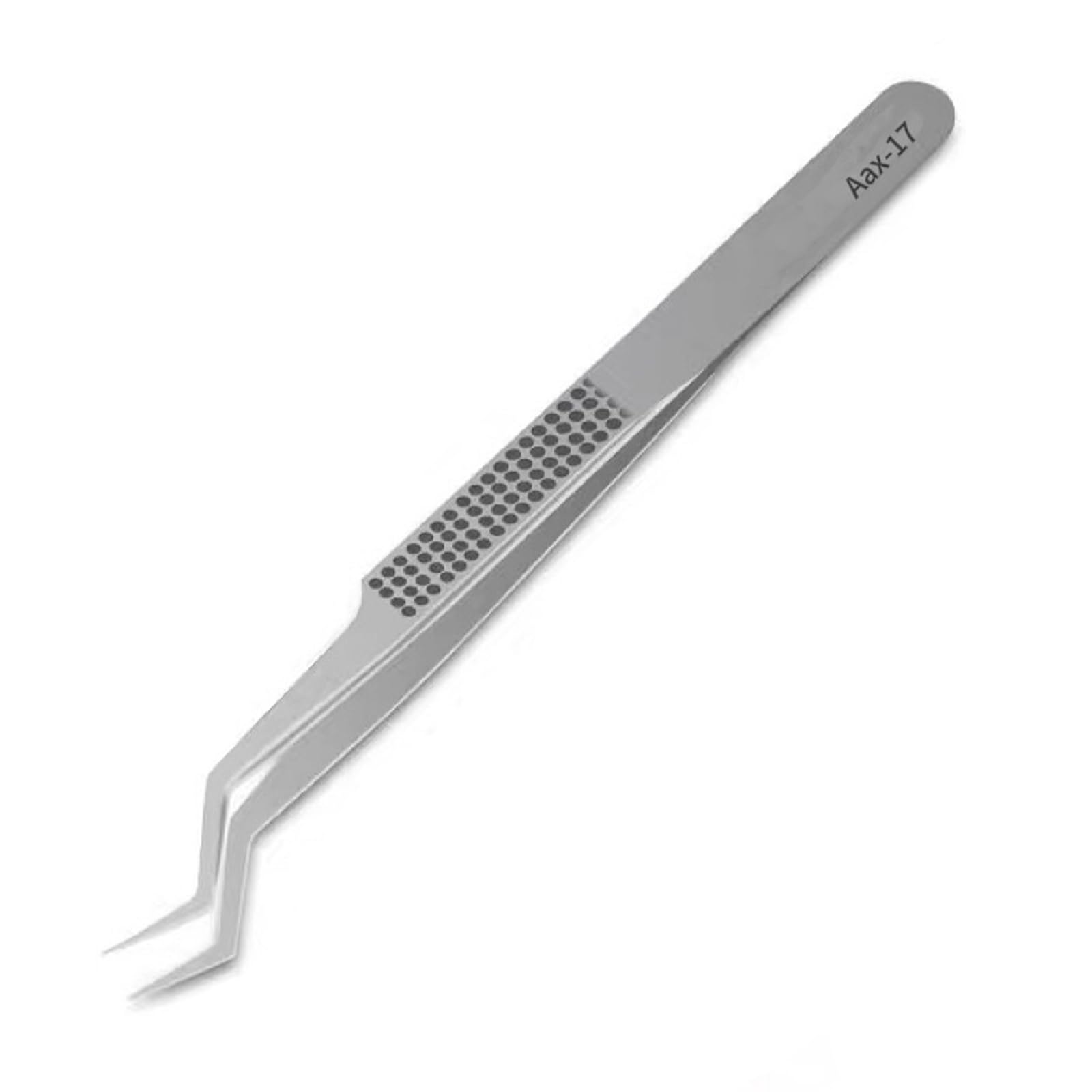 Kahdgss Chip Tin Positioning Tweezers Nonmagnetic Stainless Steel Anticorrosion Solder Electronics Repair Soldering Tweezers Soldering Tool