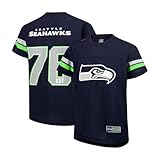 Ultra Game NFL Boys Soft Mesh Vintage Jersey T-Shirt,Seattle Seahawks,Team Color,18-20