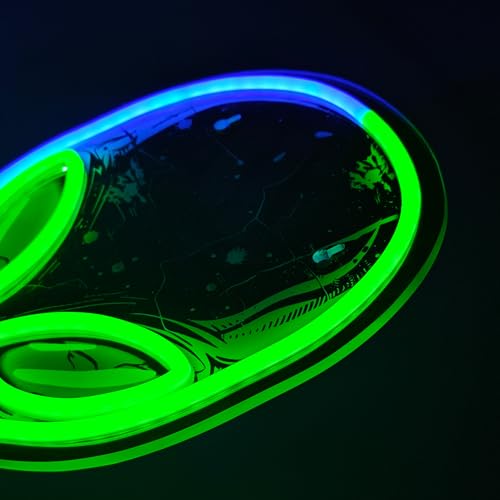Image of Alien Neon Sign,Dimmable Alien LED Neon Signs for Wall Decor Bedroom Game Room Man Cave Party Decor, LED Light Sign Gifts for Teen Boy Room