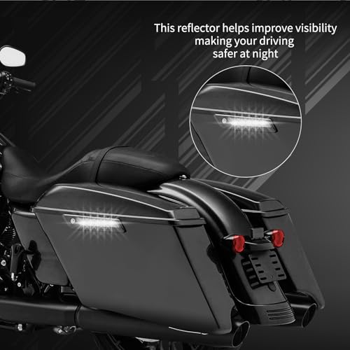 Reflectores negros para alforjas de moto miniatura 5