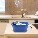 Wekioger 3-Pack 16 Quart Square Dishpan, Plastic Wash Basin Tub - Image 5