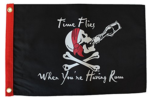 Time Flies When You're Having Rum - 12 in x