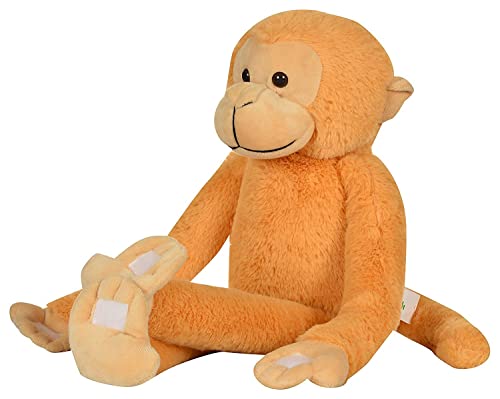 Image of Sui Long Tail Monkey Teddy Bear Stuffed Soft Toy Hanging Long Tail Monkey Large Size Beige Color