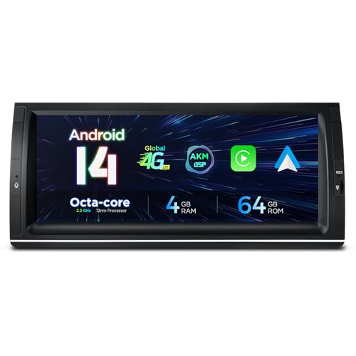 XTRONS 10.25" Android 14 Car Stereo For BMW X5 E53 (1999-2006), 4+64GB IPS Screen Head Unit w ASK DSP Inclinometer Information Wireless CarPlay Bluetooth 5.0 Support 4G AHD Camera DAB+, Cooling System