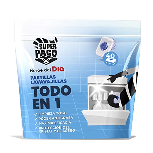 DIA SUPER PACO lavavajillas máquina todo en 1 en cápsulas bolsa 40 uds