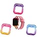 Doweiss Compatible for Apple Watch Series 4 Case 40/44mm(3 Pack), Colorful Soft TPU Bumper Protective Cover Shock Proof Shatter Resistant Lightweight Thin Shell Slim Frame Compatible iWatch Seres 4