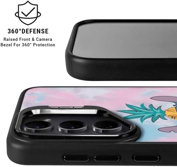 Skinit Kickstand Phone Case Compatible with Galaxy S25 Ultra - Officially Licensed Disney Lilo and Stitch Pineapple Stitch Design