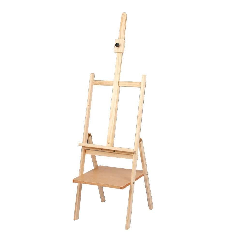 ASerZenith Wooden Portable Drawing Board Easel With Folding Bracket And Drawer – Sketch & Oil Painting Set,Colorfulabs-Easel