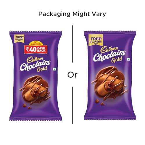 Image of Cadbury Choclairs Gold Candy, 588 g (105 Candies)